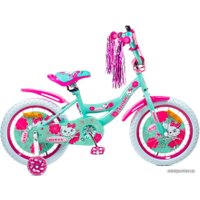 Детский велосипед Favorit Kitty 16 KIT-16GN (розовый/бирюзовый)