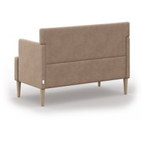 Диван Mio Tesoro Киус с подушками (микровелюр/светло-коричневый №4)