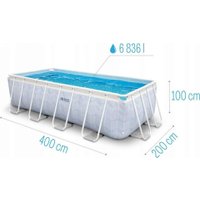 Каркасный бассейн Intex Chevron Prism Frame 26780 (400х200 см)