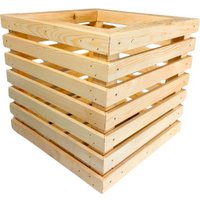 Кашпо Четыре Солнца Кубик (натуральный)