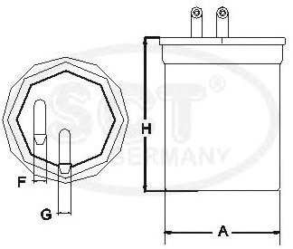 Топливный фильтр SCT germany ST6088