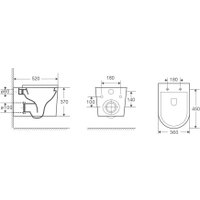 Унитаз подвесной WeltWasser Marberg 410 + Nesenbach 004 GL-WT + Mar 410 SE-CR