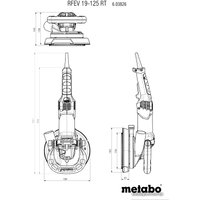 Шлифмашина для стен и потолков Metabo RFEV 19-125 RT 603826710