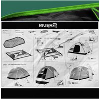 Треккинговая палатка RSP Outdoors River 2 (зеленый)
