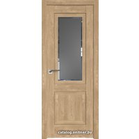 Межкомнатная дверь ProfilDoors 2.88XN L 70x200 (каштан натуральный, стекло square графит)