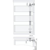 Замок мебельный Boyard Центральный на 3 ящика с креп. к фасаду Z409CP.4/500 в Борисове