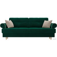 Диван Лига диванов Сплин 101674 (велюр, зеленый)