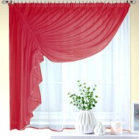 Тюль Nivasan Ромео 280x170 левая RM (бордовый)