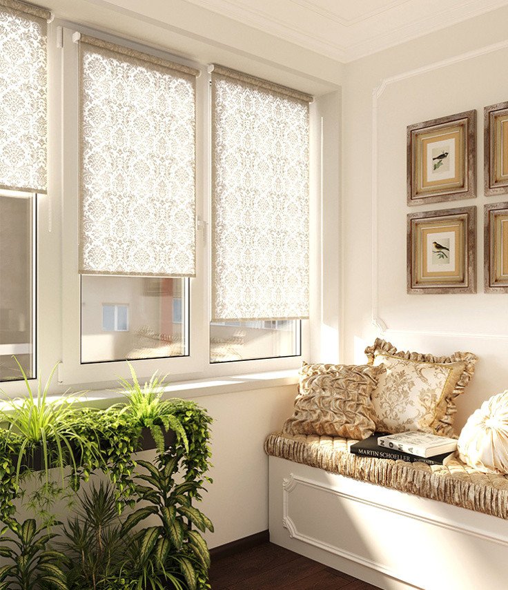 

Рулонные шторы Legrand Дамаск 160x175 (ваниль)