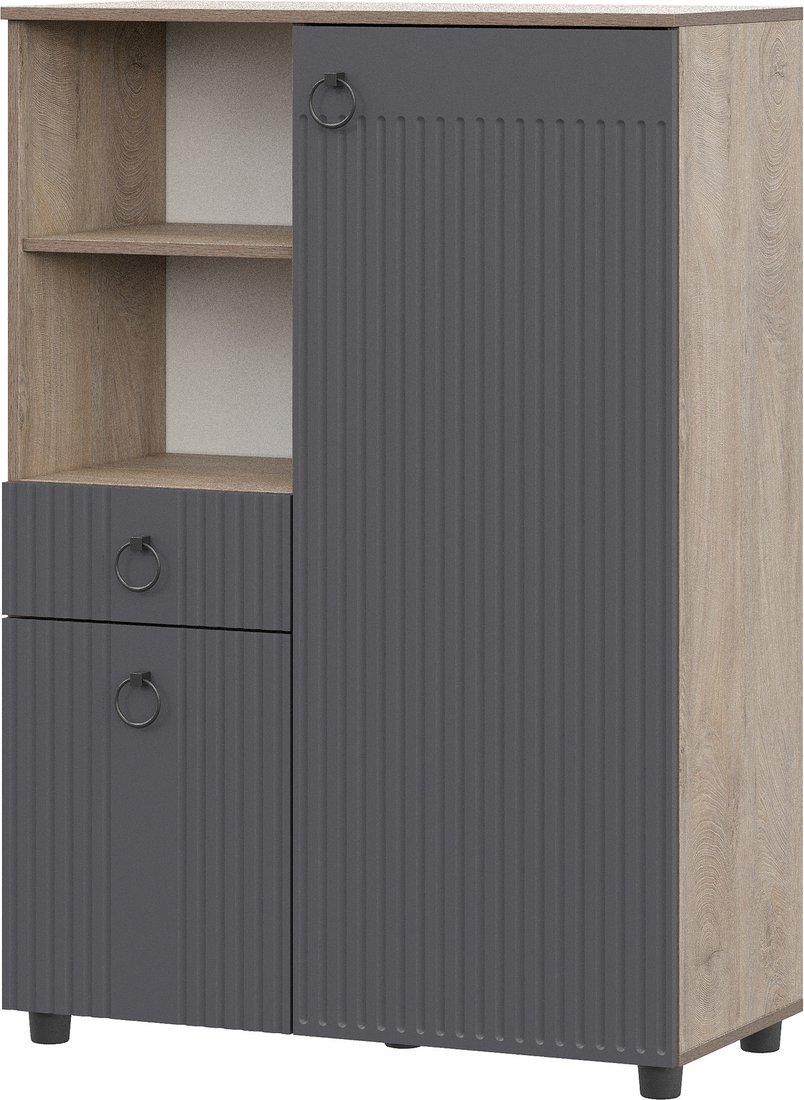 

Тумба Mio Tesoro Вудхилл (эндгрейн/графит)