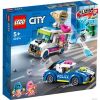 Конструктор LEGO City 60314 Погоня полиции за грузовиком с мороженым