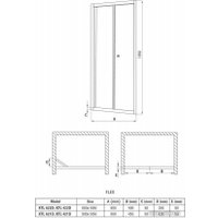 Душевая дверь Deante Flex KTL 022D в Бресте