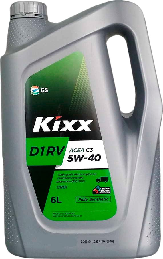 

Моторное масло Kixx D1 RV 5W-40 6л