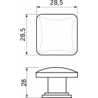 Ручка мебельная AKS Knopa (хром)