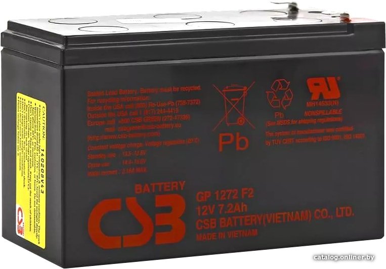 Аккумулятор для ИБП CSB Battery GP1272 F2 (12В/7.2 А·ч)