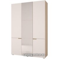 Шкаф распашной Горизонт Анталия (3 двери, сонома/белый софт)