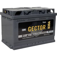 Автомобильный аккумулятор Gector 75 R (75 А·ч)