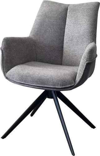 Стул с подлокотниками M-City Pontus 626M05484 (KN01-03 серыйBZ1046-02 темно-серыйчерный)