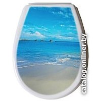 Сиденье для унитаза Bisk Lilia Foto 80376 (пляж)