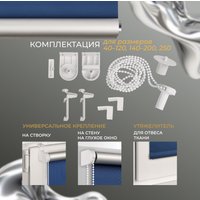 Рулонные шторы Franc Gardiner Blackout Silver 55x160 7207539 (синий)