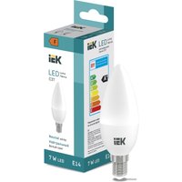 Светодиодная лампочка IEK LED Candle C37 600lm 4000K E14