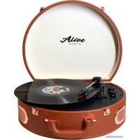 Виниловый проигрыватель Alive Audio Movie (французский шоколад)