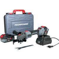 Угловая шлифмашина Profipower MKDGA-18V (с 2-мя АКБ, кейс) + 3 отрезных диска