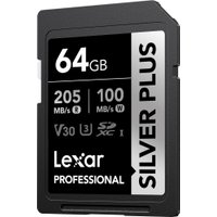 Карта памяти Lexar Professional SILVER PLUS SDXC LSDSIPL064G-BNNNG 64GB в Гомеле