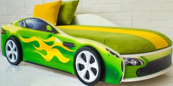 Кровать-машина Бельмарко Бондмобиль 160x70 (зеленый)