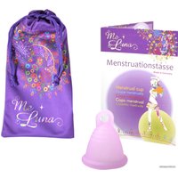 Менструальная чаша Me Luna Soft Shorty S кольцо (розовый)
