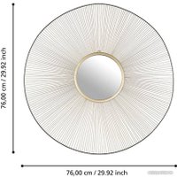 Зеркало Eglo Esashi 425033 (сталь/зеркало, золотой, черный)