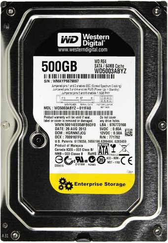 WD RE4 500GB WD5003ABYZ