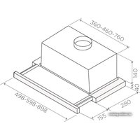 Кухонная вытяжка Jetair Orion LX/GR/F/60/VT (PRF0099876)