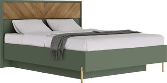 Кровать Black Red White Siena с ПМ LOZ160x200 (дымчатый зеленый/дуб вотан)
