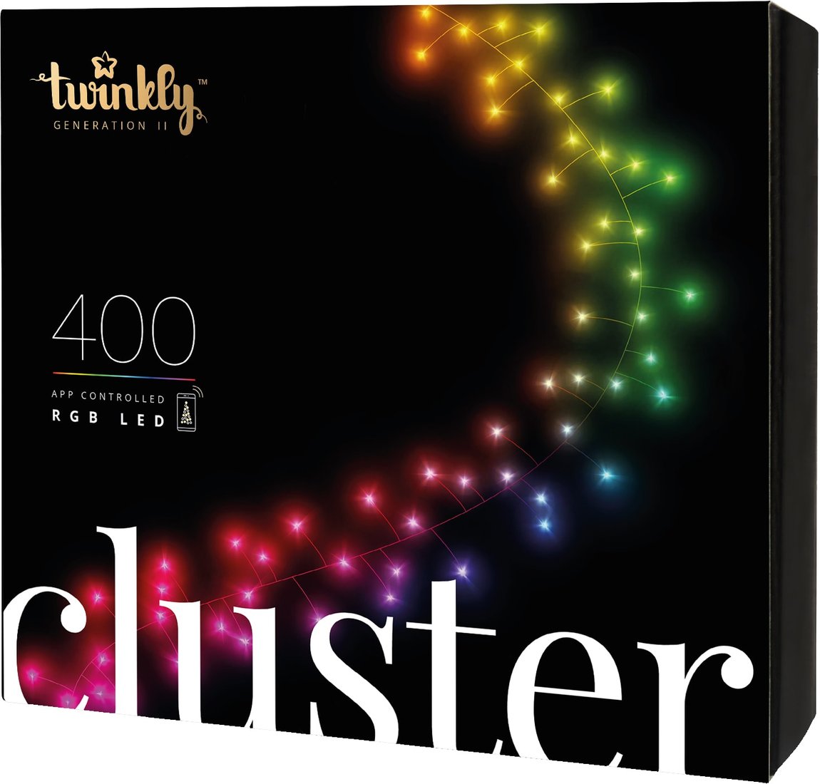

Новогодняя гирлянда Twinkly Cluster 400 LEDs Multicolor
