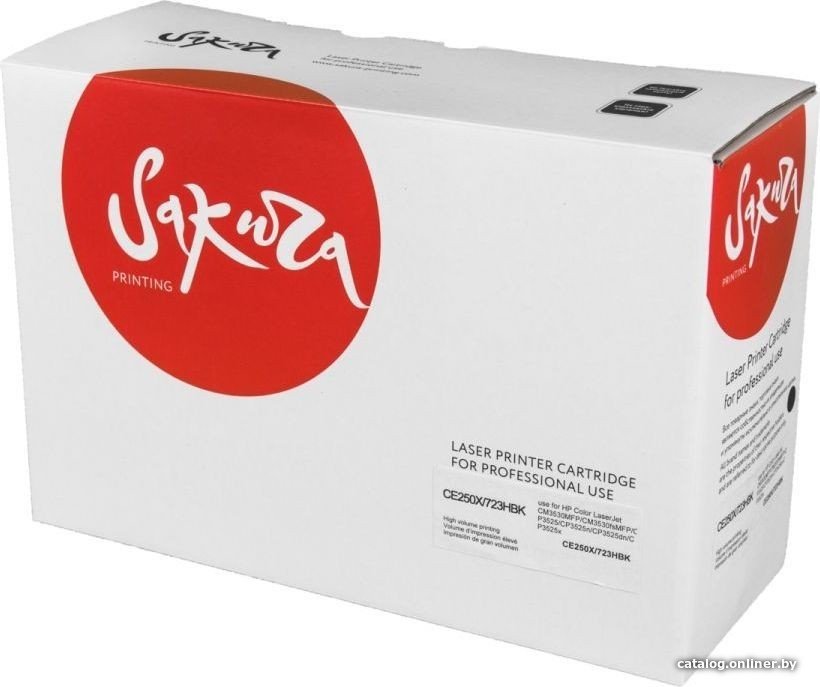 Картридж Sakura Printing SACE250X/723HBk (аналог Canon CE250X, HP 723HBk)