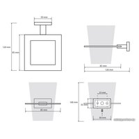 Стакан для зубной щетки и пасты Bemeta Plaza 118110052