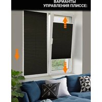 Плиссе Delfa Crep BLO СПШ-36205 (34x160, черный)