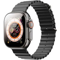 Умные часы XO M9 Ultra (черный, с черным силиконовым ремешком)