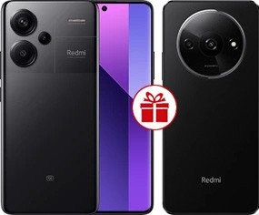 Xiaomi Redmi Note 13 Pro+ 5G 8GB/256GB с NFC международная версия (полуночный черный) и Redmi A3 3GB/64GB (полуночный черный) по акции