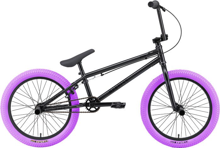 

Велосипед Stark Madness BMX 4 2024 (серо-фиолетовый/черный/фиолетовый)