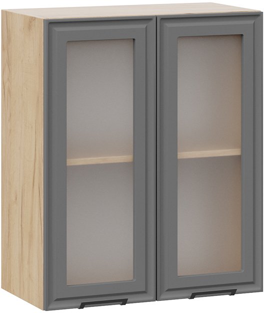 

Шкаф навесной Трия Белладжио 1В6С (дуб крафт золотой/софт графит)