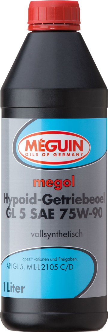 

Трансмиссионное масло Meguin Hypoid-Getriebeoel 75W-90 GL5 1л