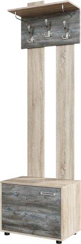 Стенка SV-Мебель Визит-1 вешалка с обувницей (дуб сонома/сосна джексон)