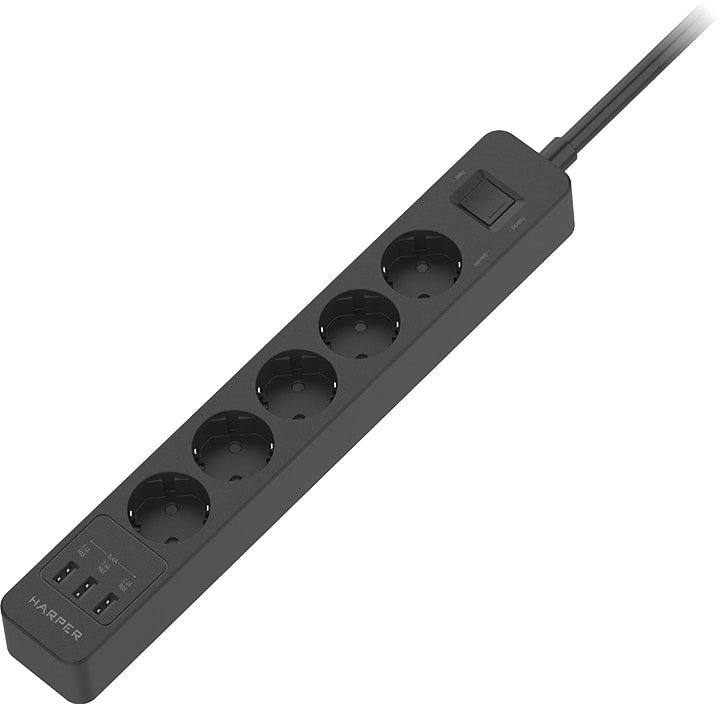 

Сетевой фильтр Harper UCH-560 (черный)