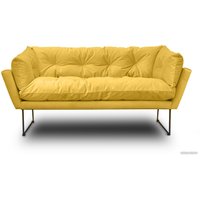 Диван Brioli Анико двухместный (V13/желтый)