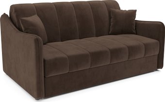 Диван Мебель-АРС аккордеон Давос НПБ 140x200 см M2-113-7 (велюр молочный шоколад НВ-178/13)