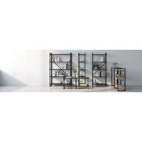 Стеллаж LoftyHome Лондейл Рант 160 (натуральный/черный)