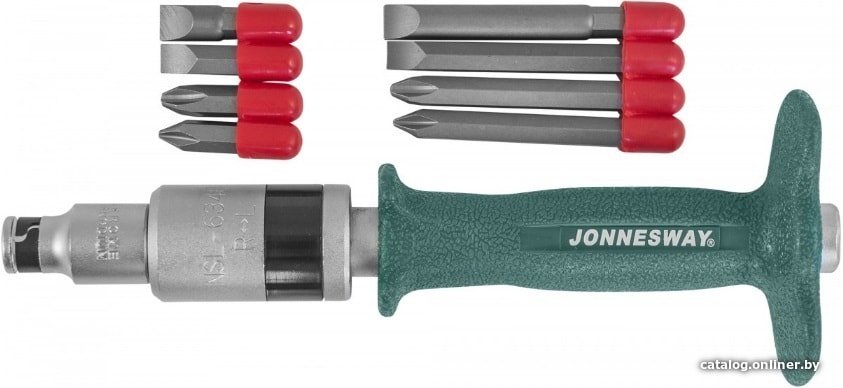 Набор отвертка с битами Jonnesway AG010139 (9 предметов)