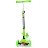 Двухколесный детский самокат Полесье Со складной ручкой 0072C 94391 (зеленый)